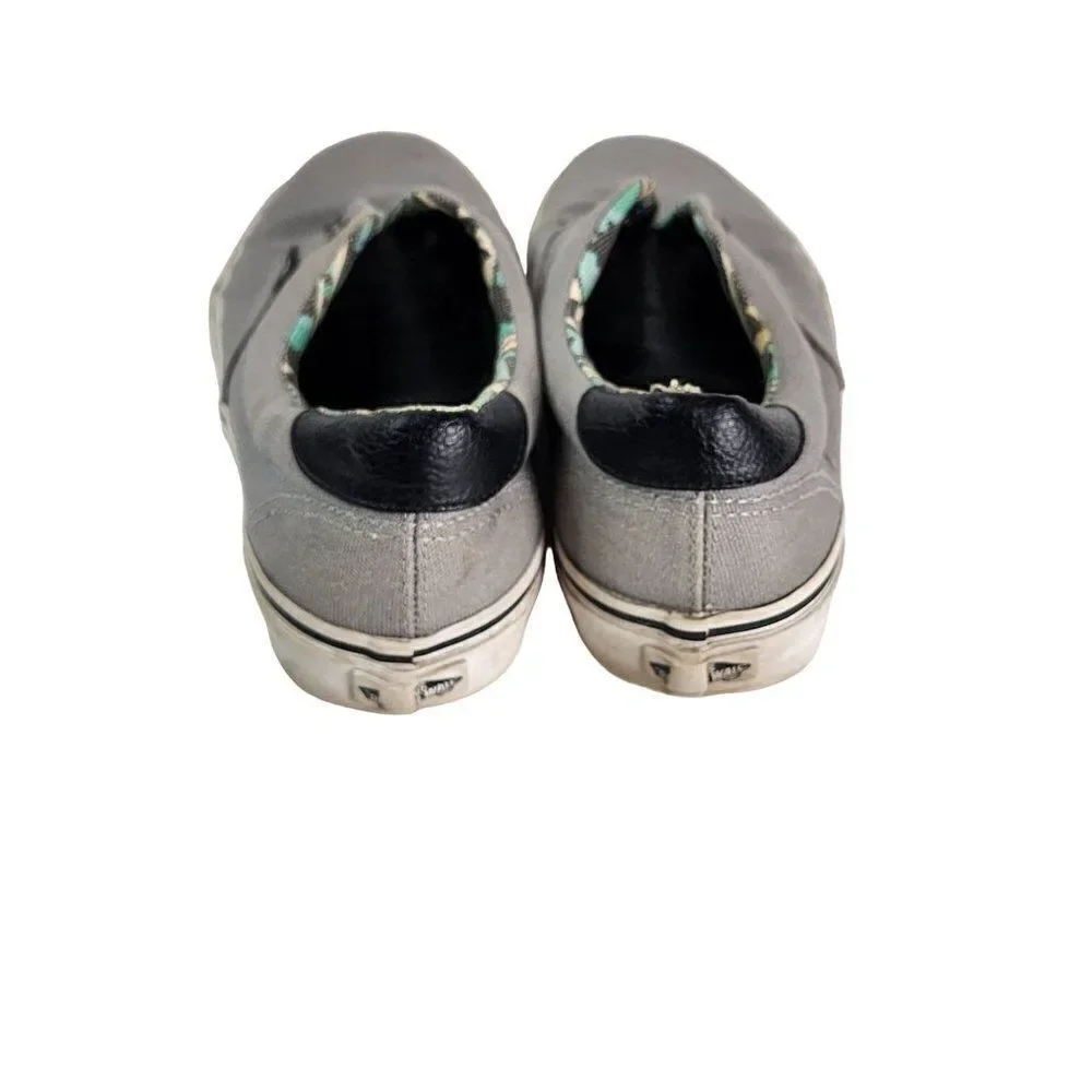 Van's Grey Canvas shoes Men's Size 7 Women's Size 8.5